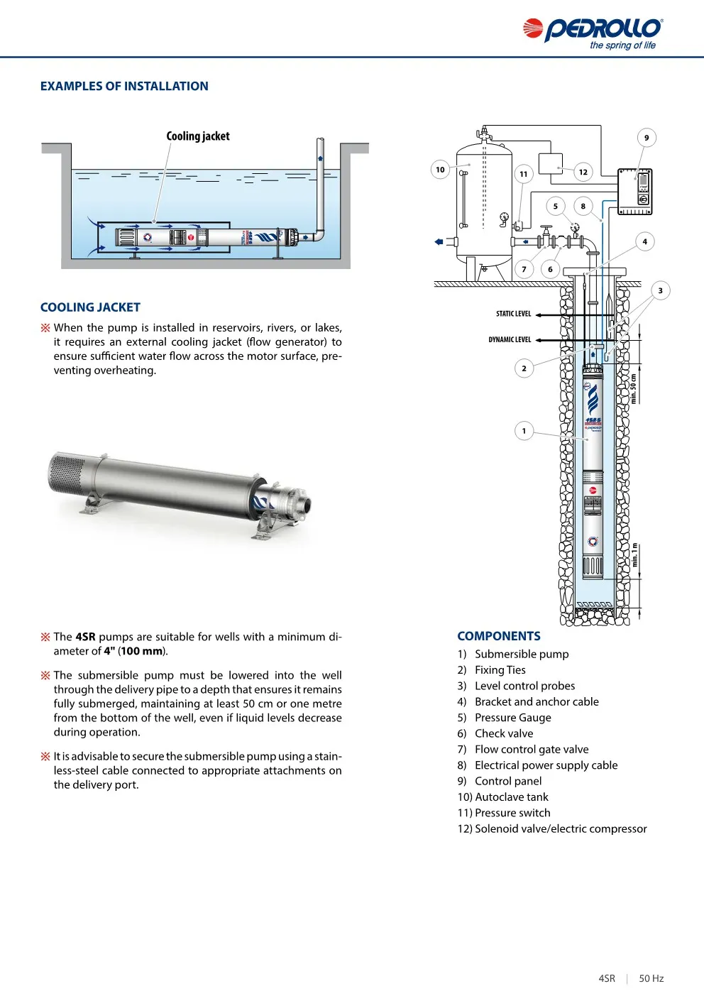 Pompa Air Industri Pedrollo 4SR 11 ~dl/2026/4/21/4sr_en_datasheet_50hz_10