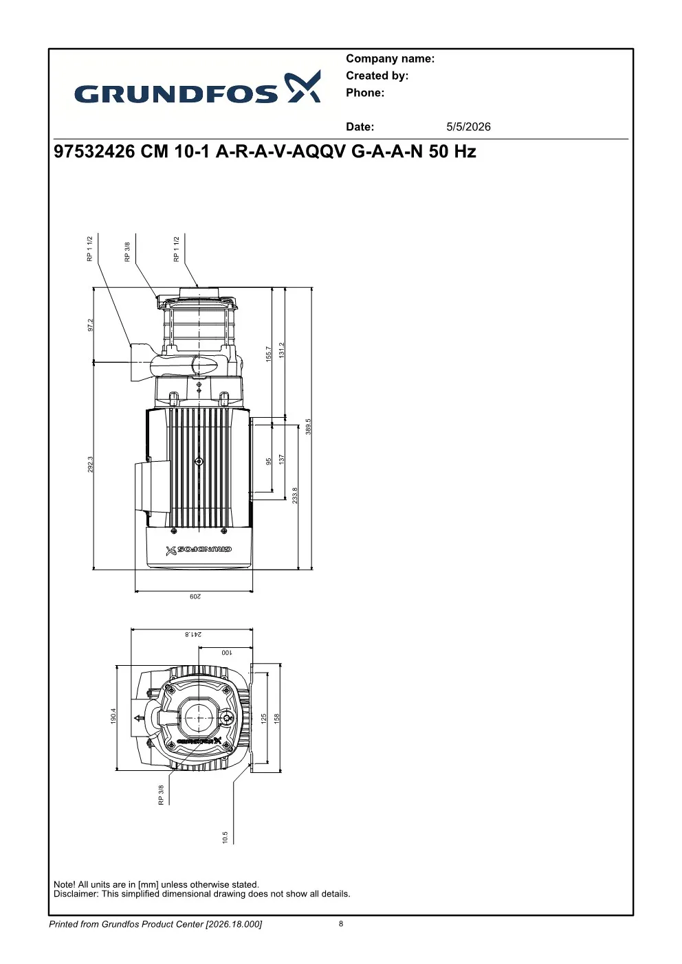 Pompa Air Industri Grundfos CM 10-1 9 ~dl/2026/5/5/97532426_cm_101_aravaqqv_gaan_8